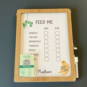 New in Package Pusheen garden feeding chart dry erase board